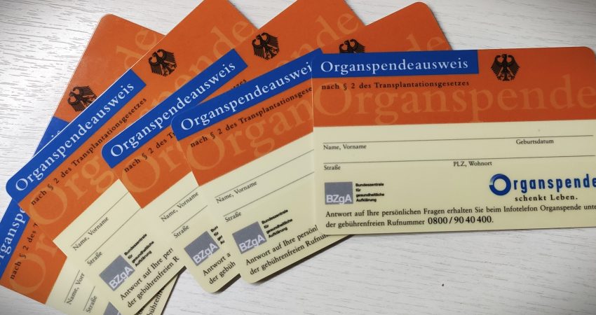 Organspendeausweise